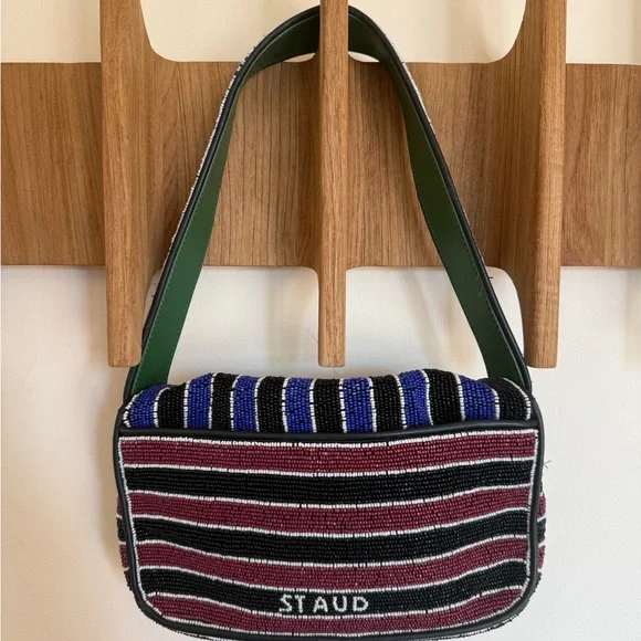 Staud Leather Beaded Tommy Bag - Picture 4 of 4